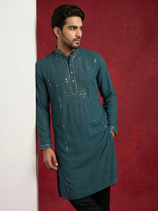 Men Japanese Imported Embroidered Kurta Set
