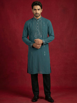 Men Japanese Imported Embroidered Kurta Set