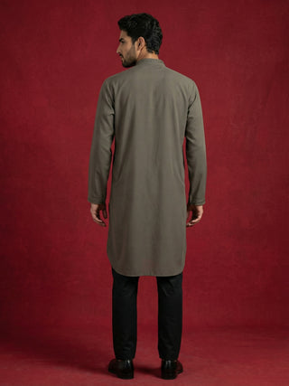 Men Japanese Imported Embroidered Kurta Set