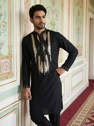 Japanese Fabric Embroidered Kurta Set