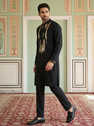 Japanese Fabric Embroidered Kurta Set