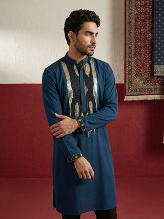 Japanese Fabric Embroidered Kurta Set