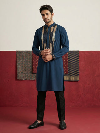 Japanese Fabric Embroidered Kurta Set