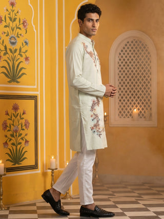 Japanese Imported Fabric Embroidered Kurta Set