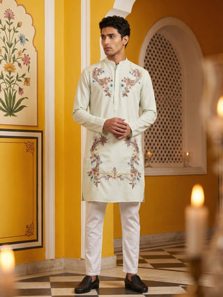 Japanese Imported Fabric Embroidered Kurta Set