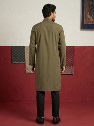 Japanese Fabric & Mirror Work Kurta Set