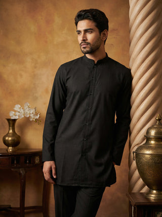 Men’s Traditional Silk Blend Kurta Set