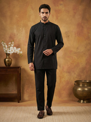 Men’s Traditional Silk Blend Kurta Set