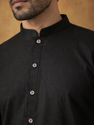 Men’s Traditional Silk Blend Kurta Set
