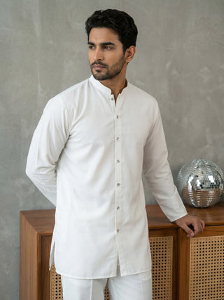 Men’s Traditional Silk Blend Kurta Set