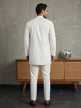 Men’s Traditional Silk Blend Kurta Set