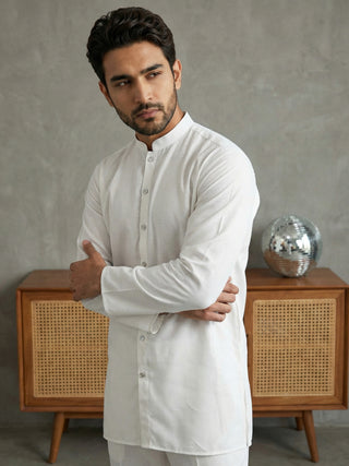 Men’s Traditional Silk Blend Kurta Set
