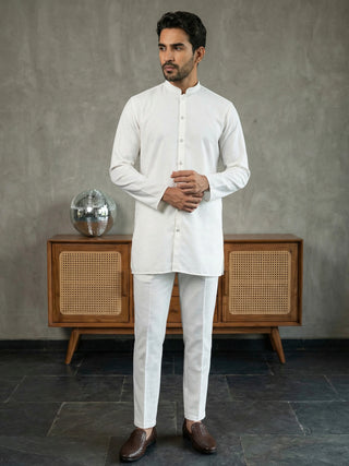 Men’s Traditional Silk Blend Kurta Set