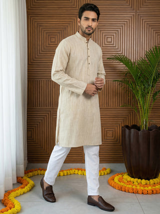 Woven Design Kurta Pyjama Set for Men