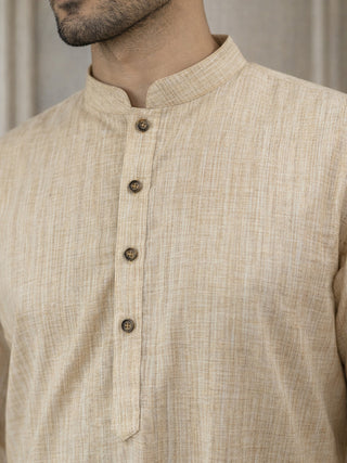 Woven Design Kurta Pyjama Set for Men
