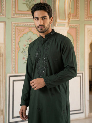 Japanese Embroidered Festive Kurta Set for Men