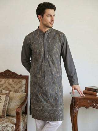 Japanese Embroidery Traditional Kurta Set