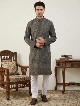 Japanese Embroidery Traditional Kurta Set