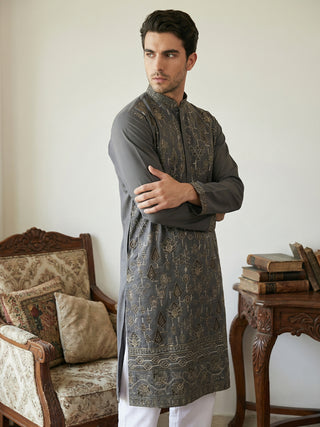 Japanese Embroidery Traditional Kurta Set