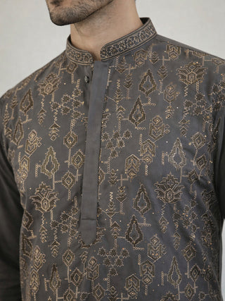 Japanese Embroidery Traditional Kurta Set
