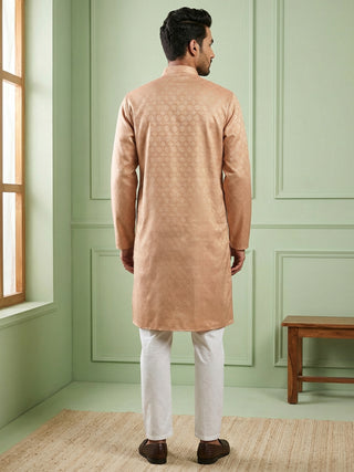 Woven Design Cotton Jacquard Kurta Set