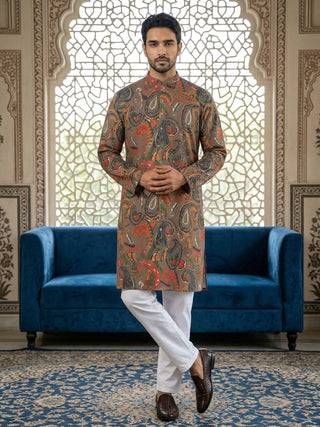 Paisley Printed Kurta Pyjama Set