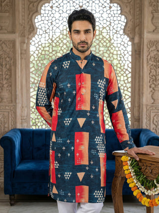 Geometric Printed Kurta Pyjama Set