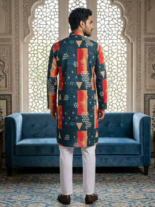 Geometric Printed Kurta Pyjama Set