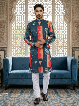Geometric Printed Kurta Pyjama Set