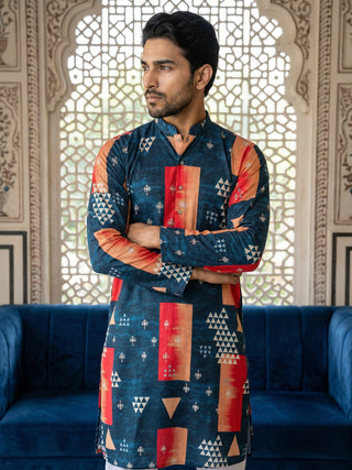 Geometric Printed Kurta Pyjama Set