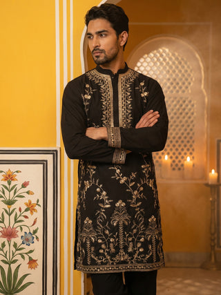 Men’s Imported Japanese Embroidered Kurta Pyjama Set