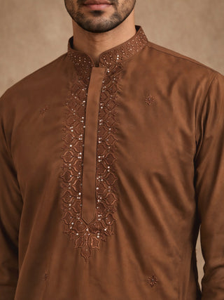 Men’s Imported Japanese Embroidered Kurta Pyjama Set