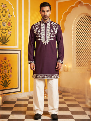 Premium Imported Japanese Embroidered Kurta Set