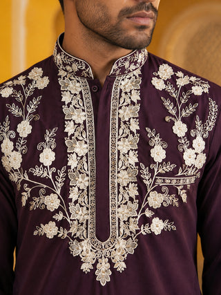 Premium Imported Japanese Embroidered Kurta Set