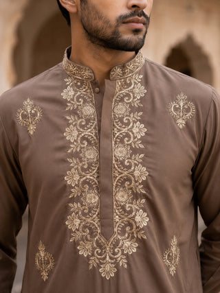 Japanese Fabric Embroidered Kurta Set