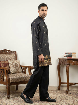 Premium Printed & Thread Work Kurta with Korean Pants