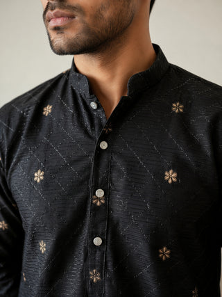 Premium Printed & Thread Work Kurta with Korean Pants