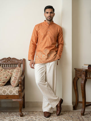 Premium Printed & Thread Work Kurta with Korean Pants