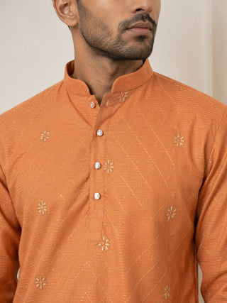Premium Printed & Thread Work Kurta with Korean Pants