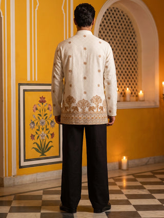 Premium Printed & Thread Work Kurta with Korean Pants