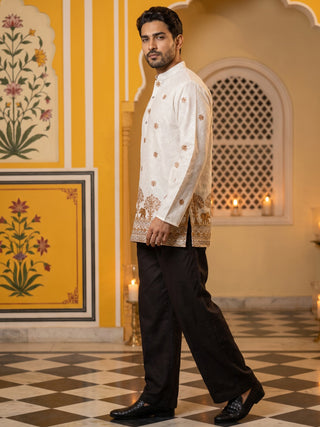 Premium Printed & Thread Work Kurta with Korean Pants