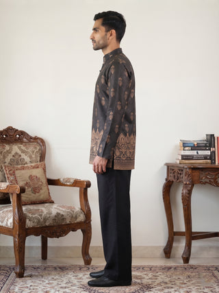 Premium Printed & Thread Work Kurta with Korean Pants