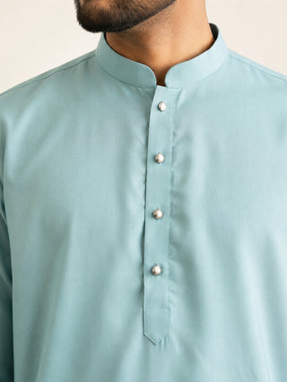 Cotton Floral Printed Kurta with Korean Pants Set