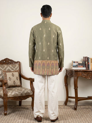 Cotton Blend Printed Kurta with Korean Pant Set