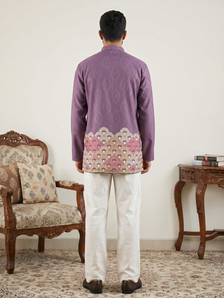 Geometric Printed Kurta with Korean Pant Set