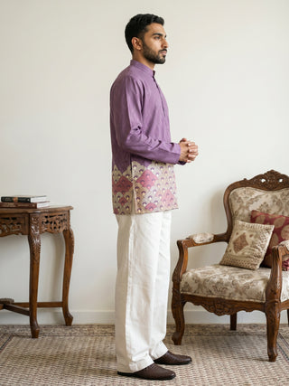 Geometric Printed Kurta with Korean Pant Set