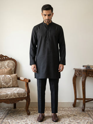 Classic Silk Blend Kurta Pyjama Set for Men