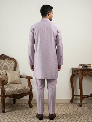 Classic Silk Blend Kurta Pyjama Set for Men