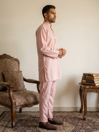 Classic Silk Blend Kurta Pyjama Set for Men