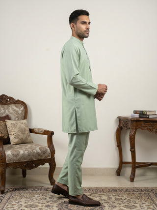 Classic Silk Blend Kurta Pyjama Set for Men